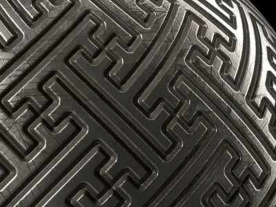 Metal Materials 56- Metal panels By Painting - Pbr 4k Seamless Texture