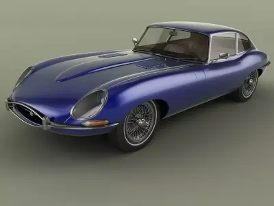 Jaguar E-Type Coupe 2plus2 3D model