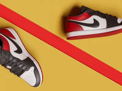 Air Jordan Low BlackToe Shoes  Low-poly 3D model