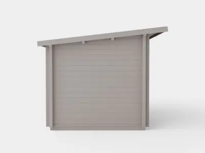Sauna Dark Grey Low-poly 3D model