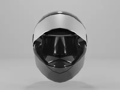 motorcycle helmet Low-poly 3D model