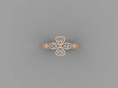Solitaire Ring SR69 Version 1 3D model