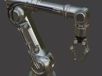 Industrial Robotic Arm 3D Model 3D model