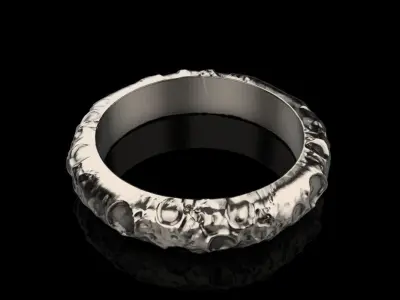 moon ring model 823  3D print model