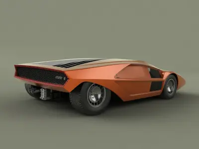 Lancia Stratos Zero Concept 3D model