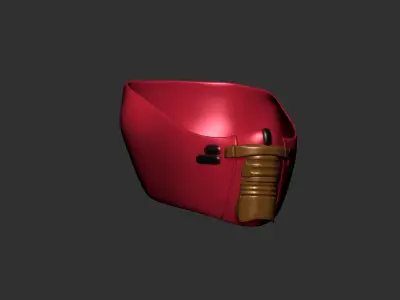 helmet high poly sculpt 3d printable ver 7 3D model 3D model