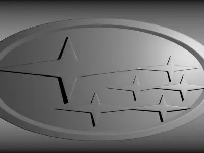Subaru logo 3D model