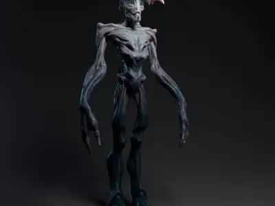 Alien Free low-poly 3D model
