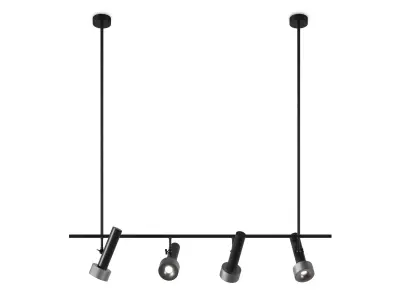 Hanging row chandelier Aromas Focus 3D model