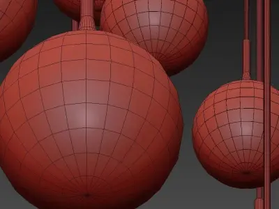 Whitley Chandelier Round 9 3D model