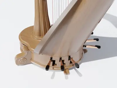 Salvi Harp Diana 3D model