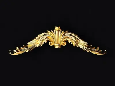 Central decor ornament for furniture 3D model 519