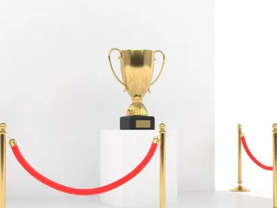 Trophy Cup 3D model 29