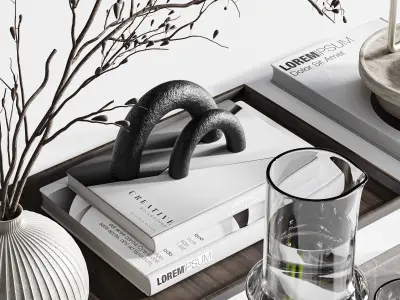 Decorative set01 3D model 4