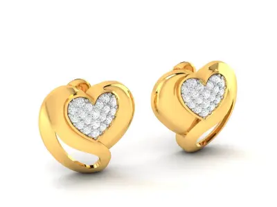 Women Pendant Earrings Set 3dm stl FBX OBJ Render Detail 3D print model