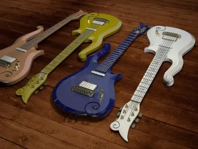 Prince Cloud Guitar version2 3D model