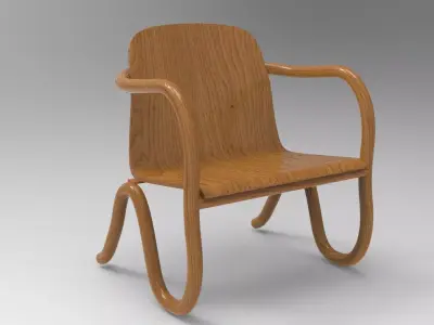 Puhha Armchair Low-poly 3D model