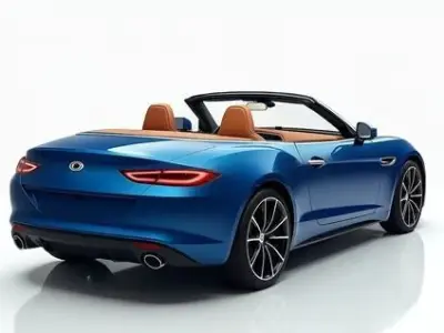 Convertible Sports Car Low-poly 3D model