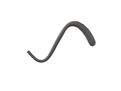 Cat Tail v1 002 Low-poly 3D model