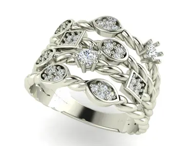 Rope ring 3D print model