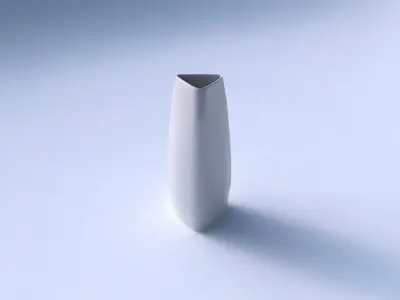 Vase triangle with horizontal sections 3D print model