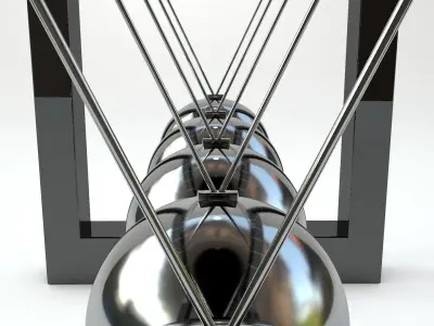 Newton s Cradle Free 3D model