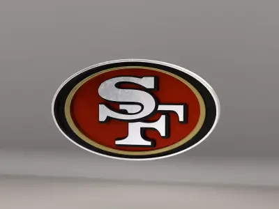 NFL San Francisco 49ers Logo 3D model