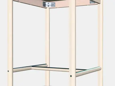 RONNINGE Bar table Low-poly 3D model