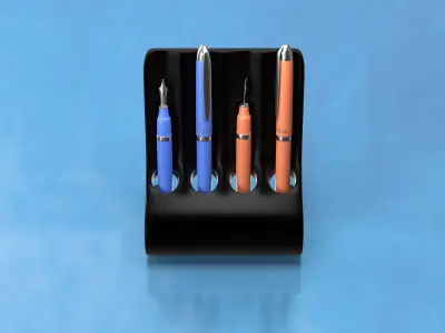Fountain pen display - 3DP 3D print model