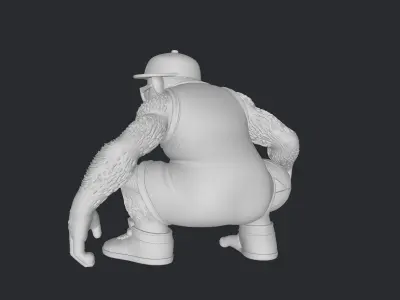 basketball mascot monkey  3D print model