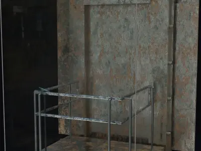 Rusty Elevator Low-poly 3D model