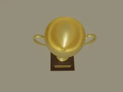 Golden Trophy 3D model