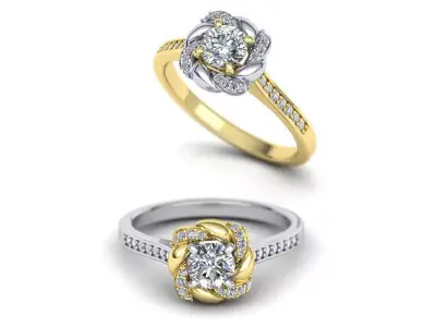 Paradise design Halo ring Own design  N10309 3D print model