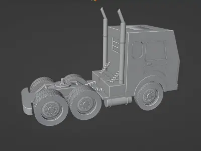 3D Truck model without trailer 3D model