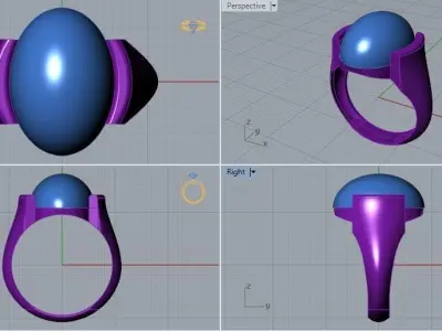 Jewelry Ring 3D print model