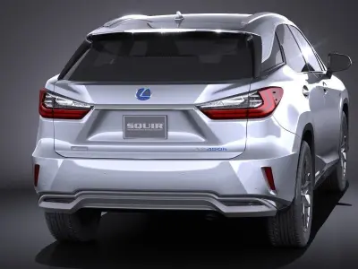 Lexus RX 450h 2016 f-type 3D model