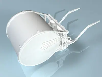 Leonardo mechanical drum 3D model