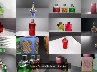Luxury Perfume Bottle pak 3D Model Pack
