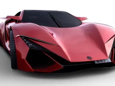 Concept 2 Super sport car 3D model