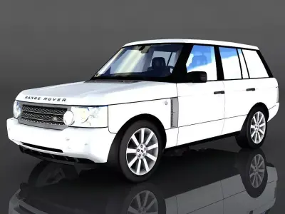Land Rover Range Rover Low-poly 3D model
