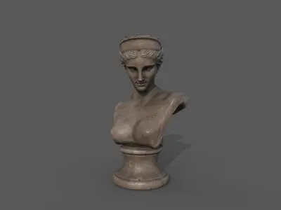 Bust of the Venus de Capua Low-poly 3D model