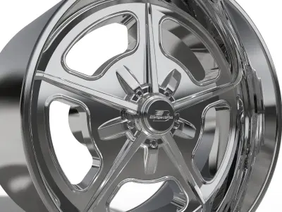 BILLET SPECIALATIES BONNEVILLE WHEEL  3D print model