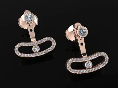 Messika Move Earrings 3D print model