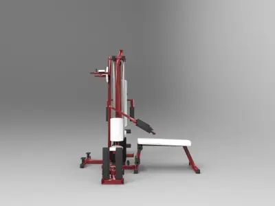 Gym equipment 3D model shop