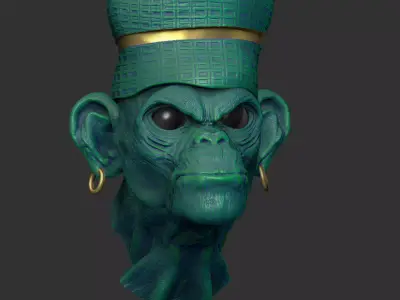 Fantasia Fauna - Banjoko Chimpanzee 3D print model