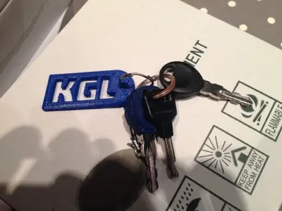 Key-chain KGL Racing Free 3D print model