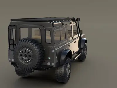 Land Rover Defender 110 Custom v1 3D model