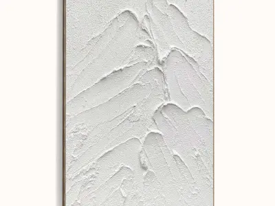 Plaster Two Photo Frame 374 Low-poly 3D model