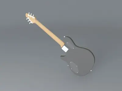 Eddie Van Halens Wolfgang model guitar Free 3D model