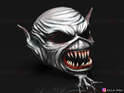 IRON MAIDEN Mask - Legacy Of The Beast Cosplay 3D print model
